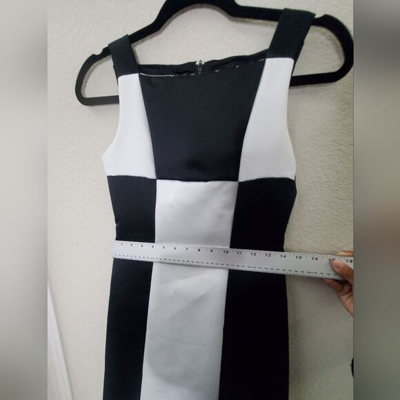 Jessica McClintock Girls Black and White Sleeveless Dress - Picture 9 of 16